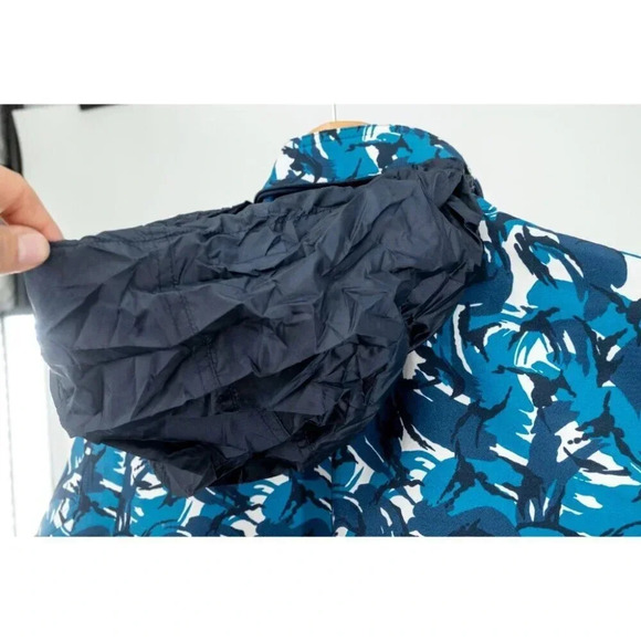 Orlebar Brown Sutherland Camo water wind resistant Field Jacket Lake Blue | Med - Picture 10 of 16